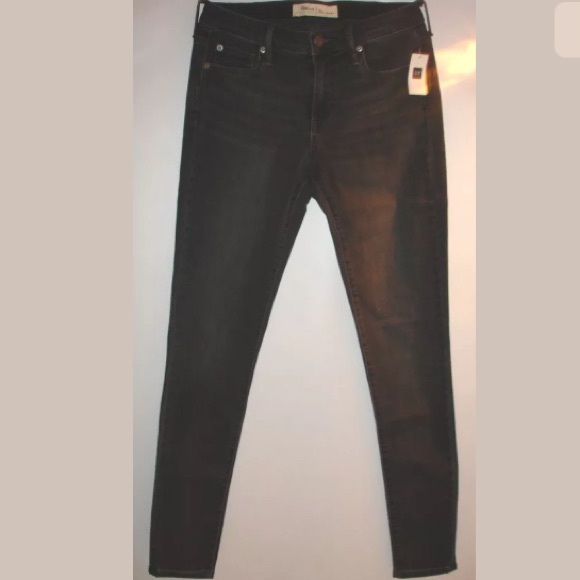 GAP Denim - Gap 1969 Dark Gray Stretch True Skinny Jeans 26 L